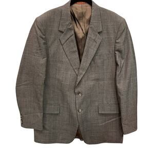 Arnie Suit Jacket - Mens 44 Long - Arnold Palmer - Gray Plaid - Wool Blend